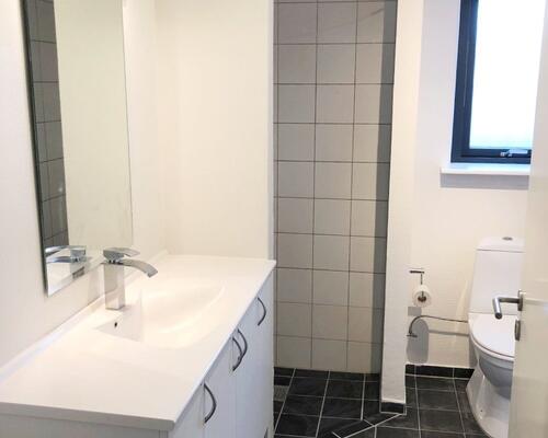 Stort rækkehus med 4 værelser, have og 2 terrasser