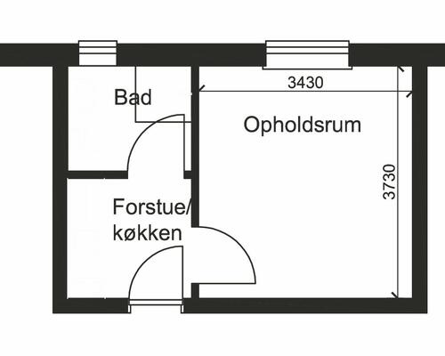 1 værelses lejlighed i Viborg