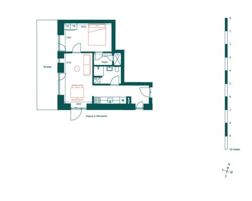 SKØN 2-VÆRELSES LEJLIGHED I HJERTET AF AARHUS C