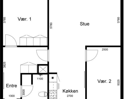 3 værelses lejlighed i Løgstrup