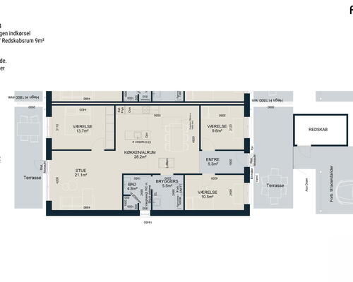 4 værelses hus i Middelfart