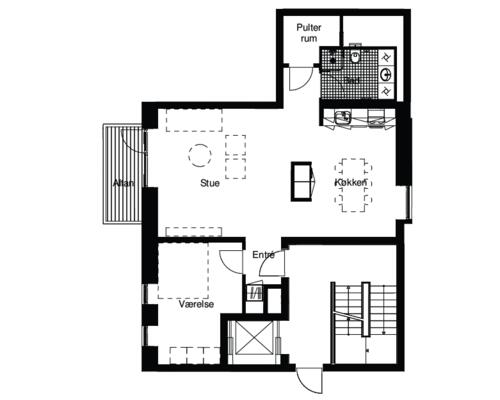 Charmende 2-værelses lejlighed i Valby