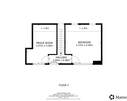 2 værelses lejlighed i København N