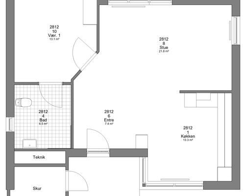 2 værelses lejlighed i Varde