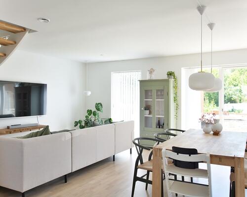 Moderne nybygget rækkehus ved Fuglsang Sø