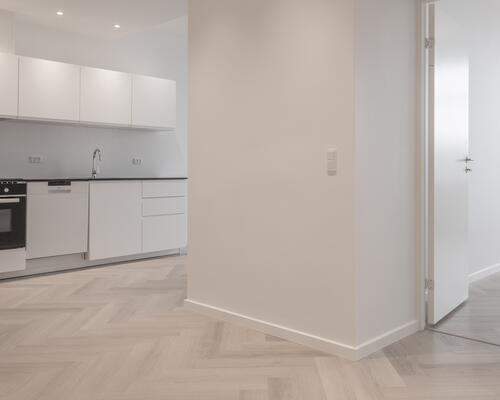 Flot nybygget luksus lejlighed i Sygehusparken i stueplan