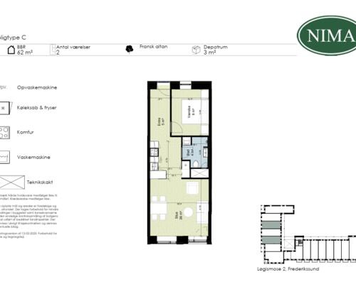 2 værelses lejlighed i Frederikssund