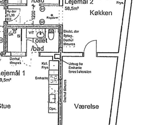 Renoveret 2er midt på gågaden