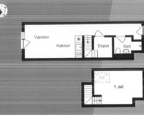1-værelses studiebolig med 1 sal i Sydhavnen