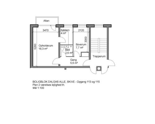 2 værelses lejlighed i Skive