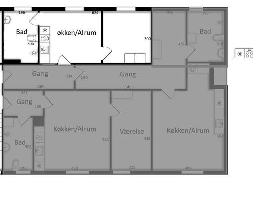 2 værelses lejlighed i Viborg