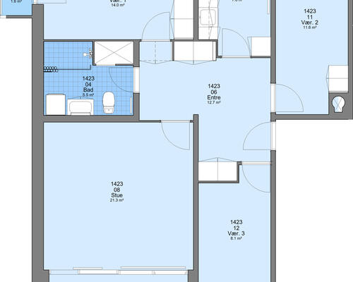 5 værelses lejlighed i Esbjerg Ø