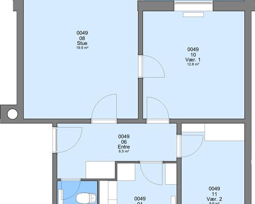 3 værelses lejlighed i Viborg