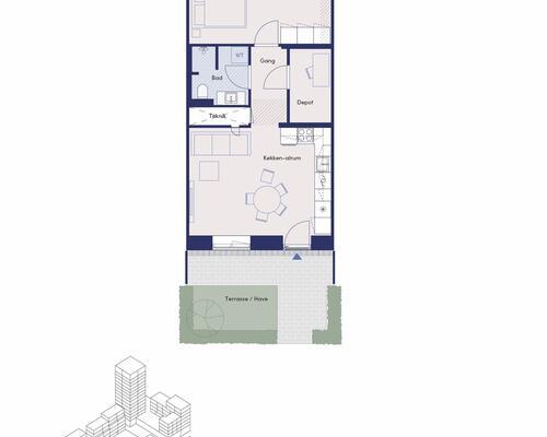 2 værelses lejlighed på Svend Aagesens Alle i Hvidovre udlejes