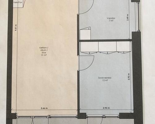 Lækker lejlighed i Hammerum