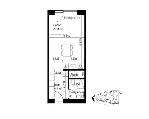 God 1-værelses lejlighed i Vanløse tæt på shopping, indkøb og offentlig transport