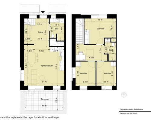 Teglværkskanten - Rummelig og lyst 4-værelses Rækkehus med egen terrasse