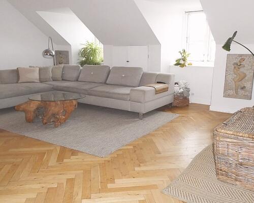 Møbleret luksus lejlighed roligt og centralt beliggende i eftertragtet kvarter tæt ved havnebassinet og Nyhavn.