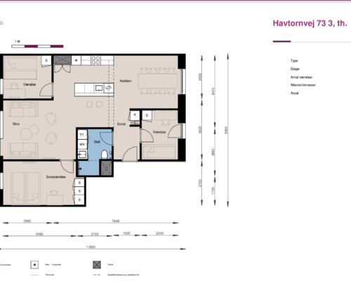4 værelses lejlighed i Hedehusene