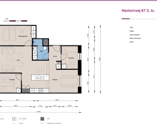 4 værelses lejlighed i Hedehusene