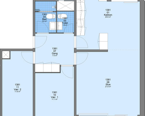 4 værelses lejlighed i Esbjerg Ø