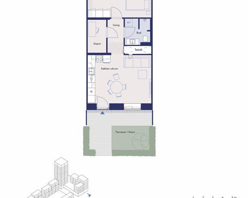 2 værelses lejlighed på Svend Aagesens Alle i Hvidovre udlejes