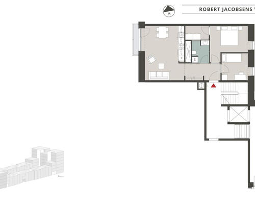 3 værelses lejlighed i København S