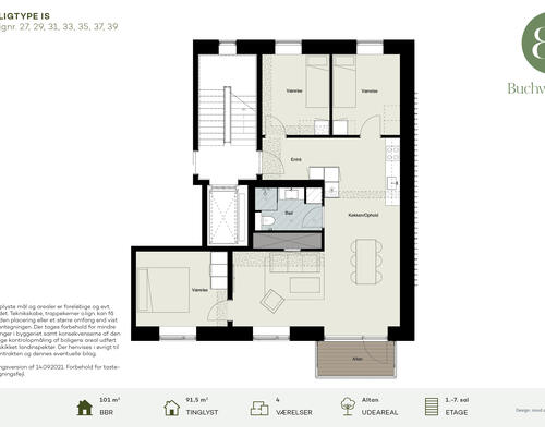 4 værelses lejlighed i Horsens