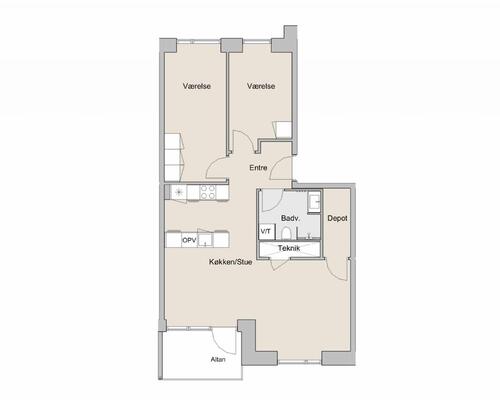 3 værelses lejlighed i Brøndby