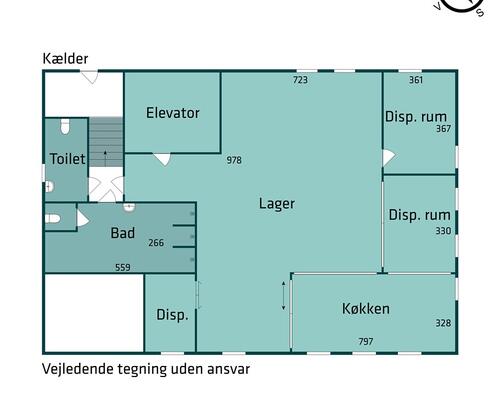 Kontor/lager til leje i Kolding - Industrielt erhvervslokale