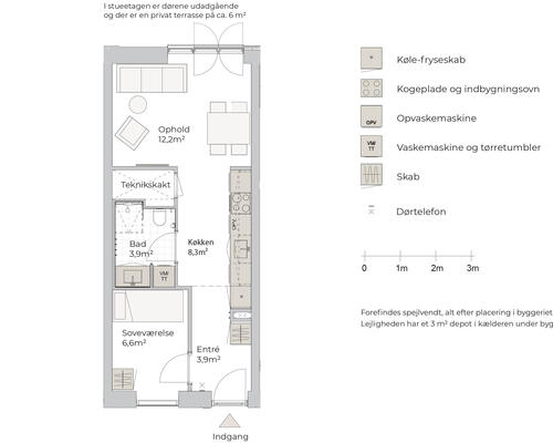2 værelses lejlighed i Risskov