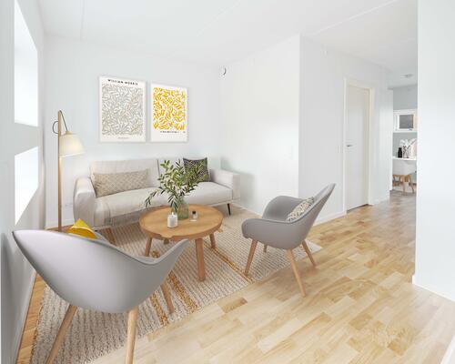 Skønt rækkehus i to plan i Tilst