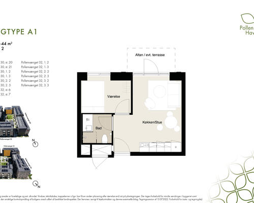 4 værelses lejlighed i Tilst