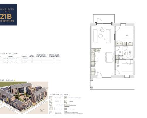 Unik 3-værelses lejlighed med fjordudsigt og stor altan