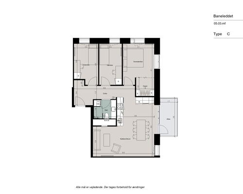 God og rummelig 4-værelses bolig med altan, gulvarme og moderne materialevalg - Ingen bindingsperiode!