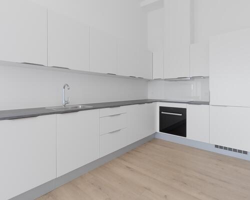 Skøn toværelses lejlighed med et stort leverum i form af køkken og stue i ét i åben forbindelse med egen altan. Lejligheden har et rummeligt soveværelse og et stilrent bad. Til boligen hører eget skur.