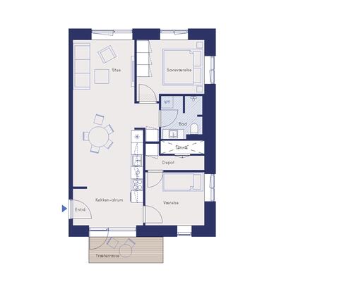 3 værelses lejlighed på Kløverprisvej i Hvidovre udlejes