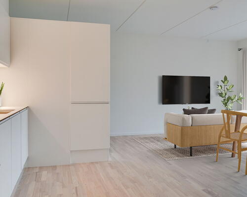 Teglværkskanten - Lækker og lys 2-værelses lejlighed med altan