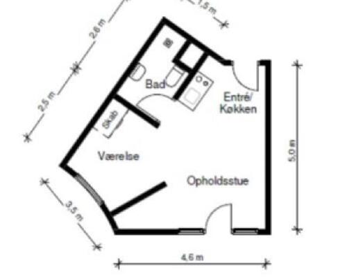 Studiebolig på havnen i Aalborg med mulighed for husdyr