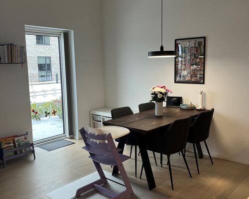 Lys, nyopført bolig til leje i Porskjær Have, Galten