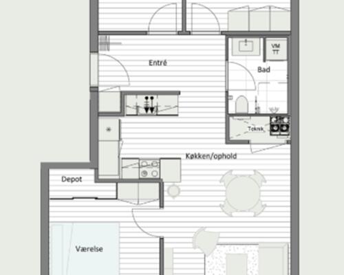 Dejlig 4-værelses lejlighed i Gartnerbyen