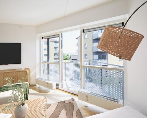 Skøn 2-værelses lejlighed med altan og tæt på Aarhus