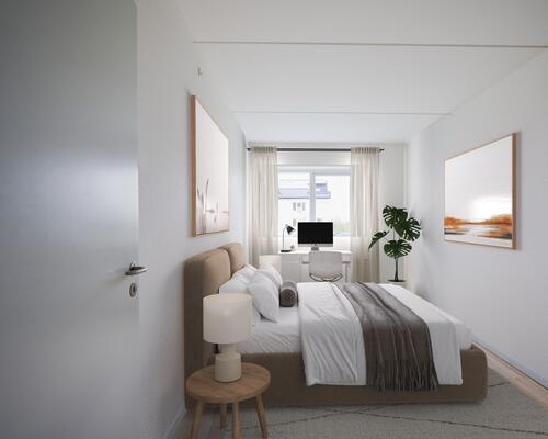 2-værelses lejlighed med altan kun 5 km fra Aarhus C