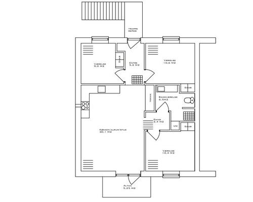 4 værelses lejlighed i Malling