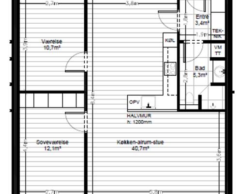 Skønt 3-værelses rækkehus i Fredericia