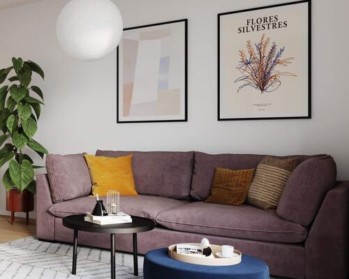 Større toværelses lejlighed med stort og lyst køkken-alrum, stort soveværelse, badeværelse, entré samt egen altan/terrasse. Til boligen hører eget skur.