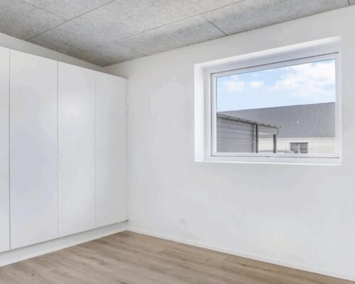 Nybygget rækkehus i 1 plan