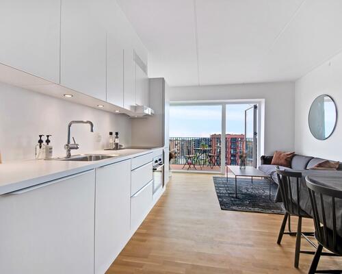 Delevenlig 3-værelses lejlighed i Skejbyen