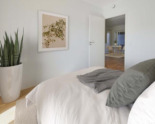 Delevenlig 3-værelses med terrasse og tæt på Aarhus C