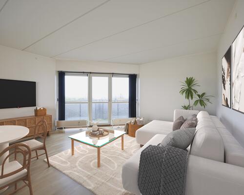 2-værelses lejlighed med altan kun 5 km fra Aarhus C